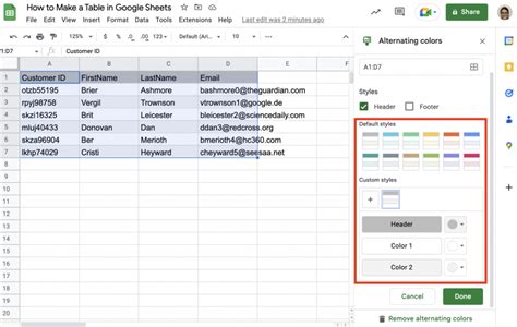 Image result for Google Sheets Table Modern Design