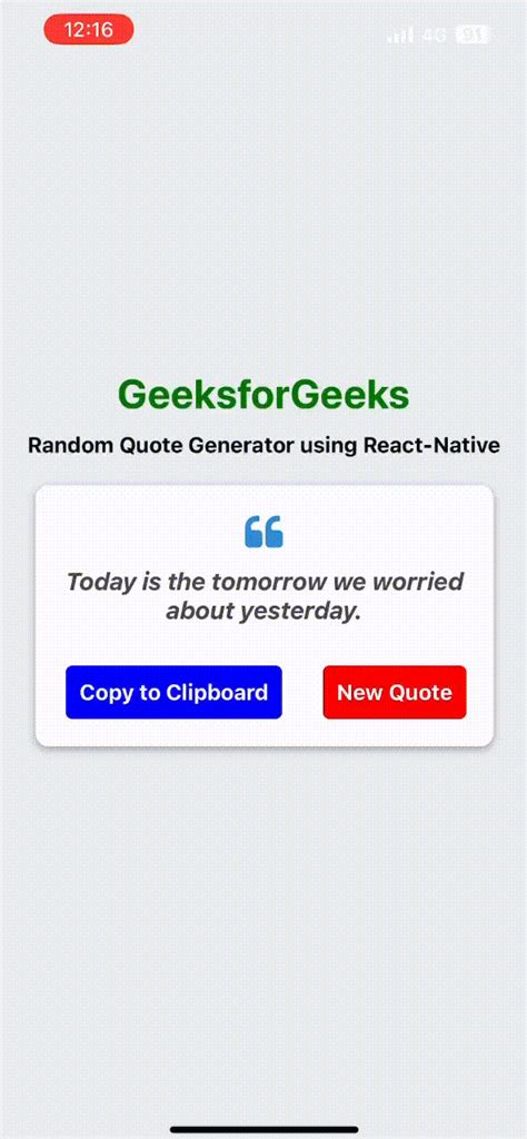 Toradh íomhá ar Random Quote Generator Using Python