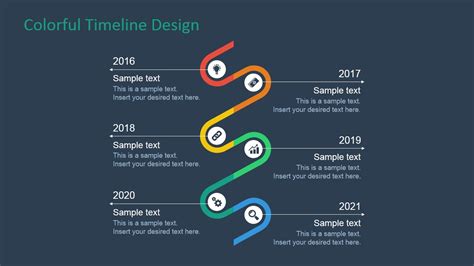 Toradh íomhá ar PowerPoint Timeline Design