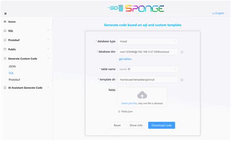 Toradh íomhá ar SQL Code Template