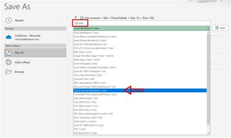 Image result for Excel CSV File Save