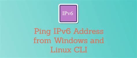 Ping IPv6 Address に対する画像結果