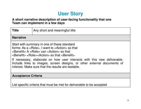 Image result for User Story Example