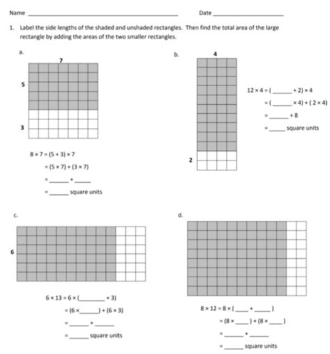 Image result for Distributive Property of Shaded Rectangle