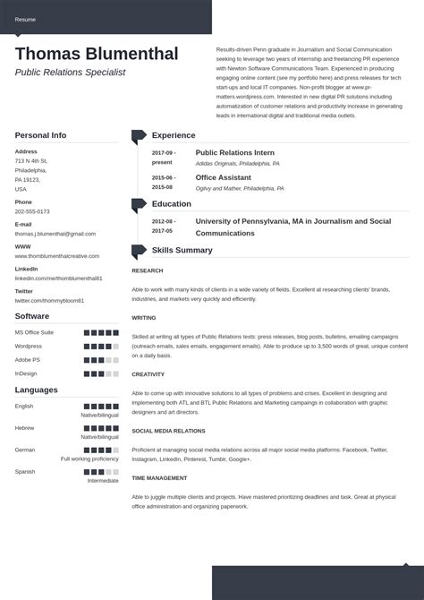 Image result for Functional Resume Format Examples