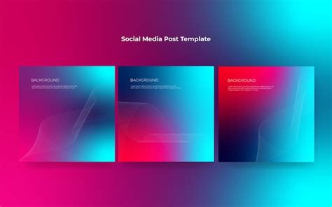Image result for Simple Templates for Social Media Posts Gradient Background