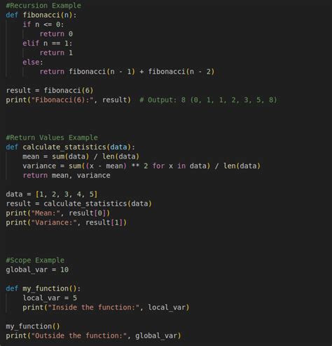 Image result for Parts of a Function in vs Code Python