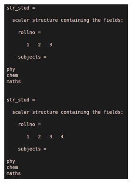 MATLAB Struct-साठीचा प्रतिमा निकाल