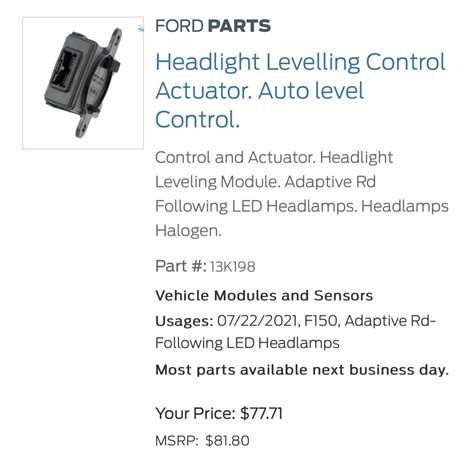 14 F150 Light Control Module に対する画像結果