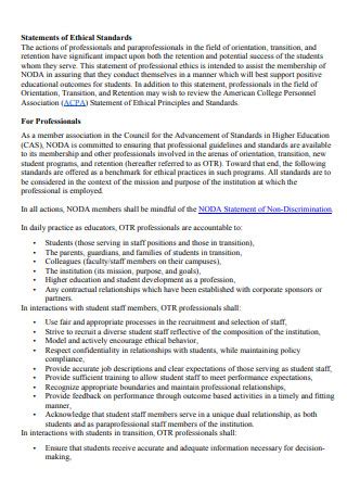 Toradh íomhá ar Individual Ethics Statement Example