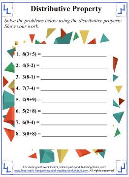 Image result for Distributive Property Math Grade 5