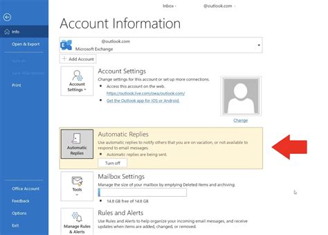 Image result for How to Set Up Auto Reply Email Outlook