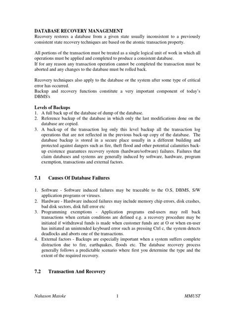 Image result for Database Recovery Management