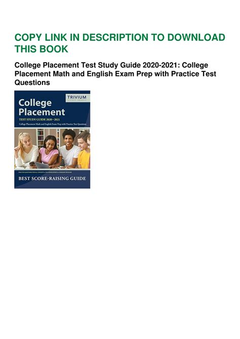 Toradh íomhá ar Placement Test Study Guide