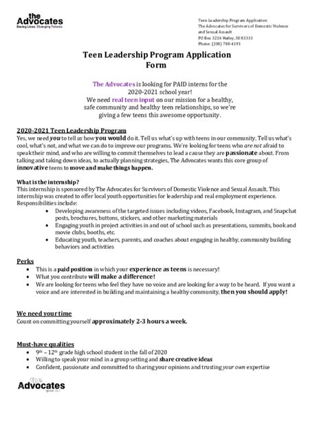 Image result for Leadership Program Application