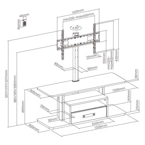 LED TV Stand Structure に対する画像結果