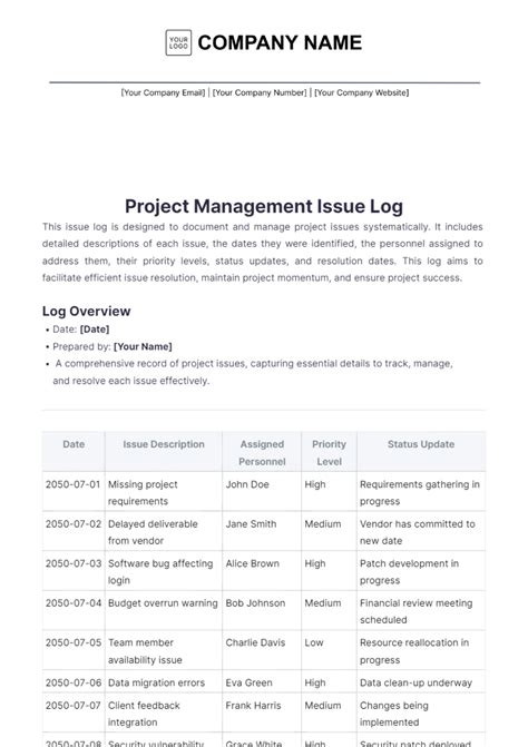 Problem Log Template に対する画像結果