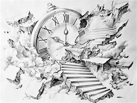 Image result for Distorted Clock Drawing