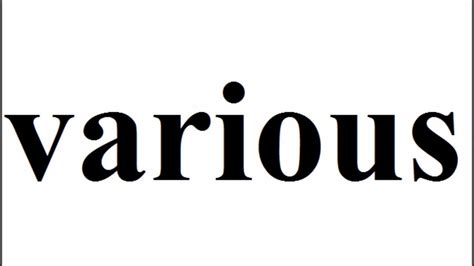 Image result for Various Pronunciation