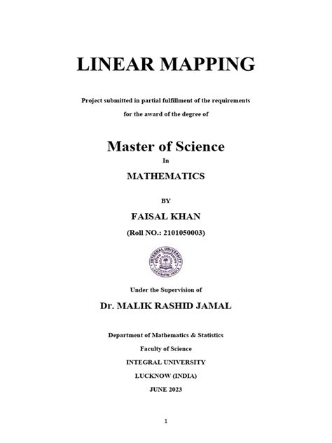 Image result for Example of a Linear Map