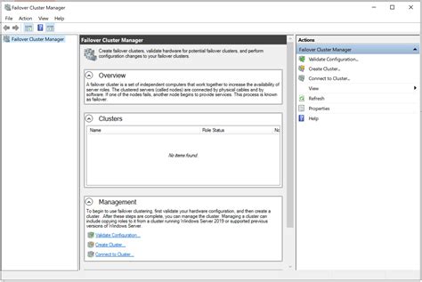 Toradh íomhá ar Windows Failover Cluster Manager Icon