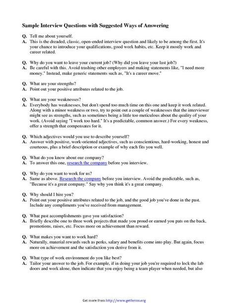 Image result for Interview Questions and Answers PDF