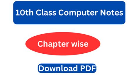 10th Class Computer Science Notes に対する画像結果