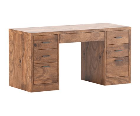 Image result for Solid Wood Computer Desk