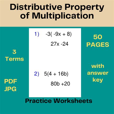 Image result for Distributive Property Worksheet Mutiplication