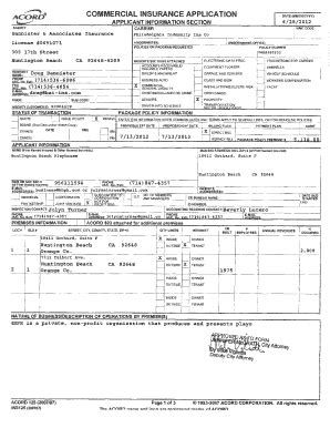 Business Insurance Application Form に対する画像結果