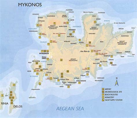 Image result for Mykonos Travel Map