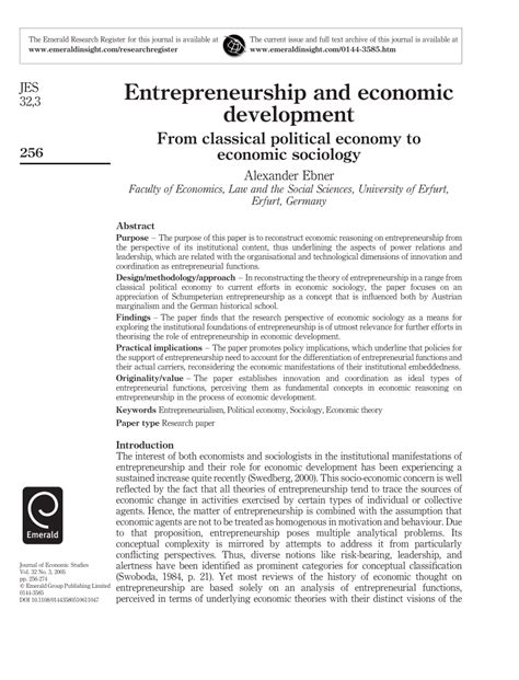 Toradh íomhá ar Entrepreneurship and Economic Development PDF