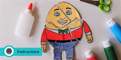 Humpty Dumpty Easter Egg Craft | Puzzle Craft - Twinkl
