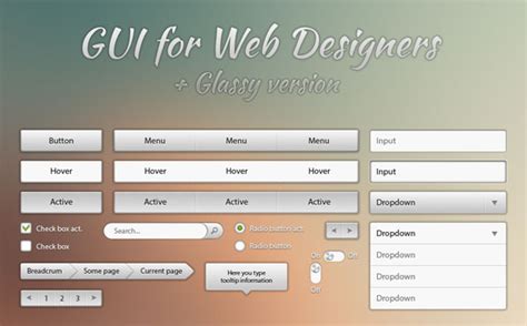 Image result for Web GUI Website Elements Pack