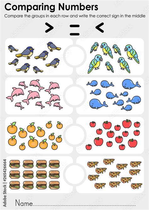 Image result for Comparing Numbers Examples
