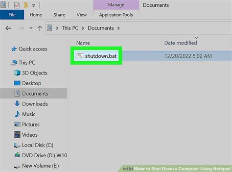 Image result for Notepad File Shut Down Command