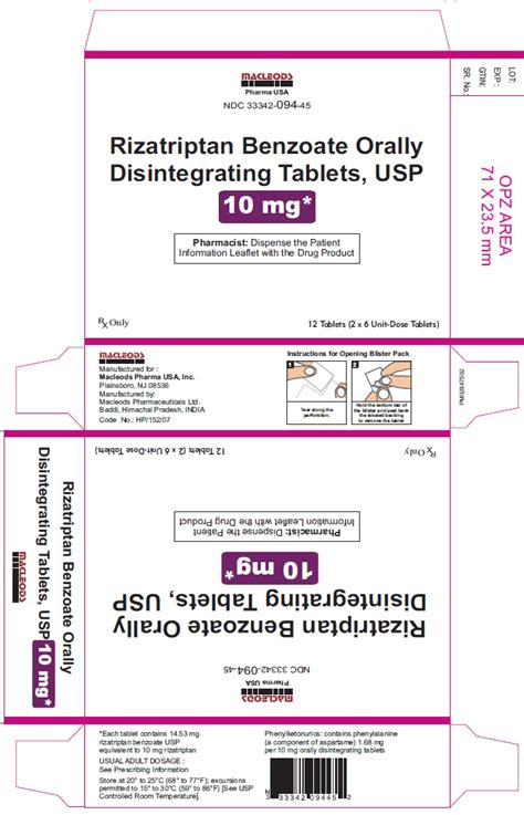 Image result for Rizatriptan Benzoate