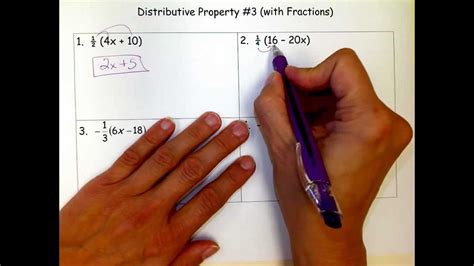 Image result for Distributive Property with Fractions Examples