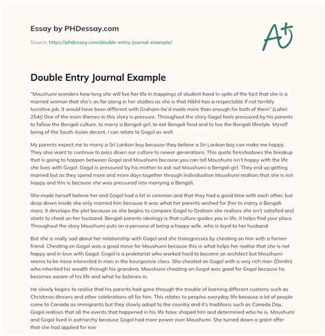 Image result for Double Entry Journal Example