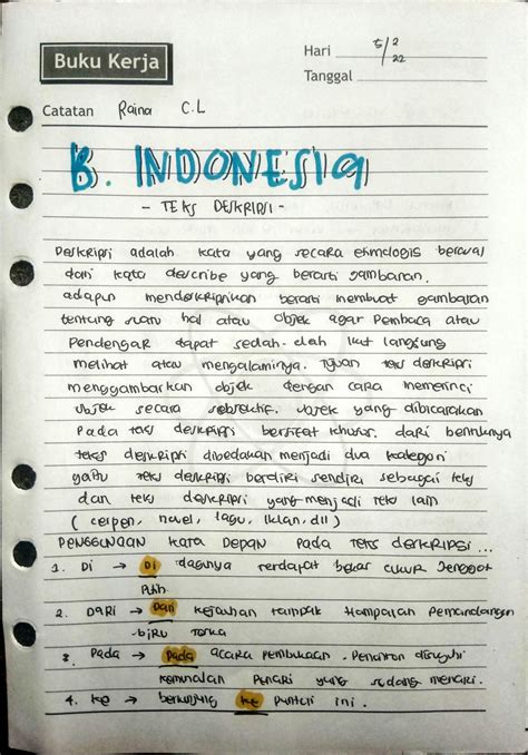 Image result for Catatan Descriptive Text