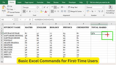 Image result for Excel Worksheet Commands