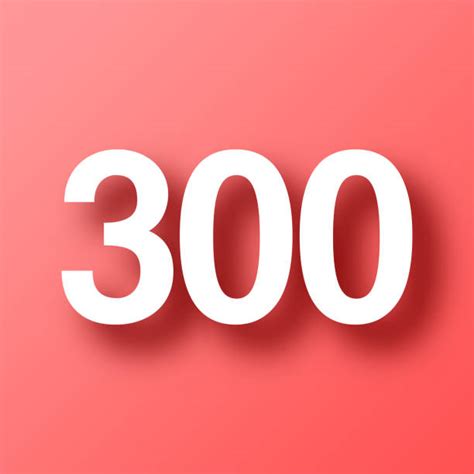 Image result for Number 300 in Red