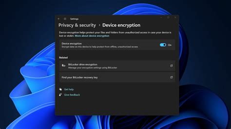 Windows 11 Device Encryption Screen に対する画像結果