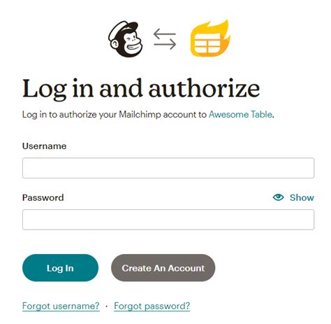 Image result for MailChimp Log In