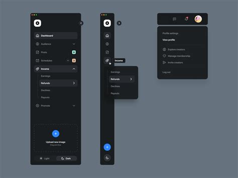 Image result for Navigation Menu UI Desktop