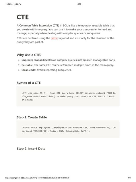 Image result for SQL CTE Syntax