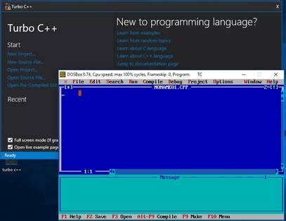 Toradh íomhá ar C Compiler Windows 1.0