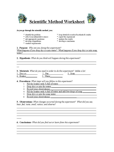Image result for Science Scientific Method Worksheet