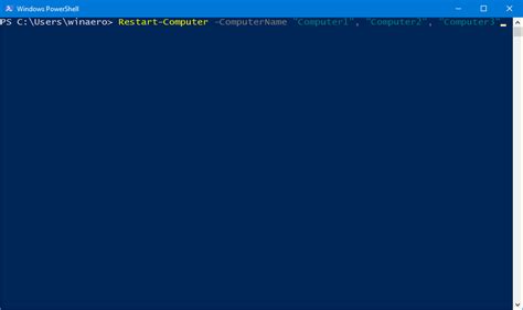 Image result for PowerShell Command for Restart Computer