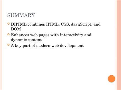 Advantages of DHTML に対する画像結果